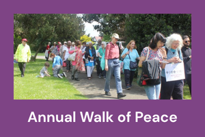 annual walk of peace button